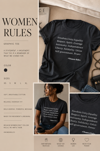 #WomenRules Tee - Black